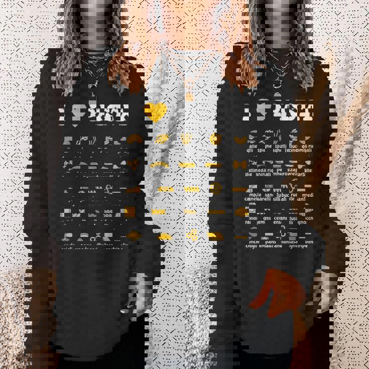 パスタタイプ スパゲッティヌードル イタリア ギフトパスタ スウェットシャツ 彼女への贈り物