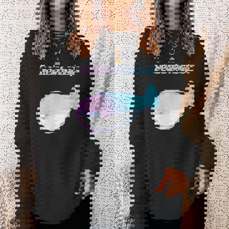 パステルカラーのサカバンバスピス おもしろ ネタ かわいい プレセント スウェットシャツ 彼女への贈り物