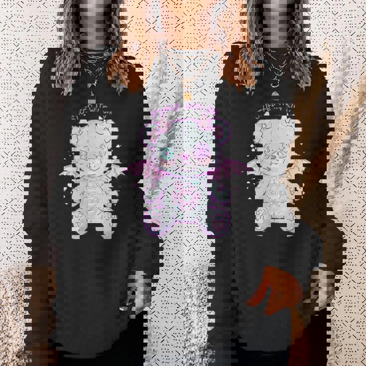 パステルゴス カワイイ 鬼熊 不気味 かわいい スウェットシャツ 彼女への贈り物