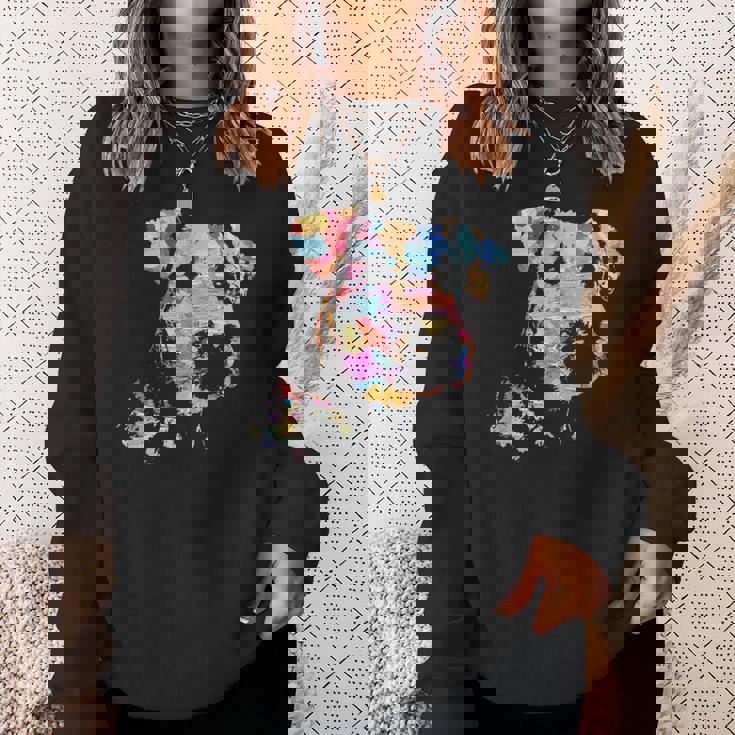 パステルペイント エアデールテリアポートレート スウェットシャツ 彼女への贈り物