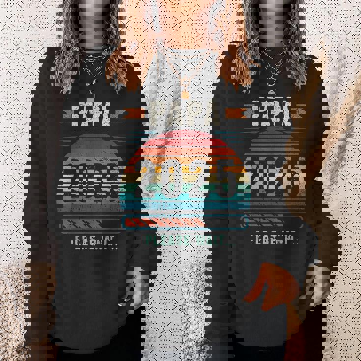 パパ 2025 出産報告 妊娠報告 父親になる人 スウェットシャツ 彼女への贈り物