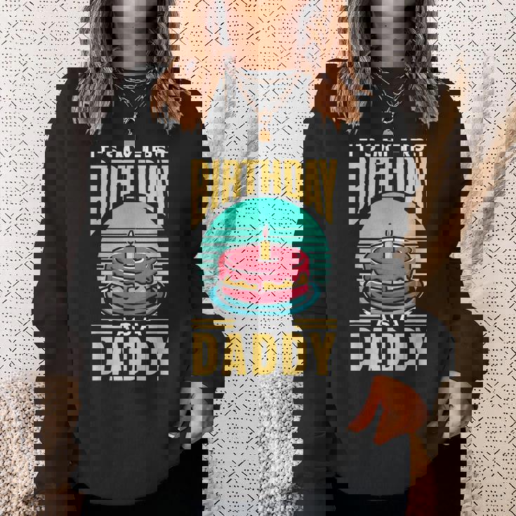 パパになって初めての誕生日 年 祝 チーム パーティー スウェットシャツ 彼女への贈り物