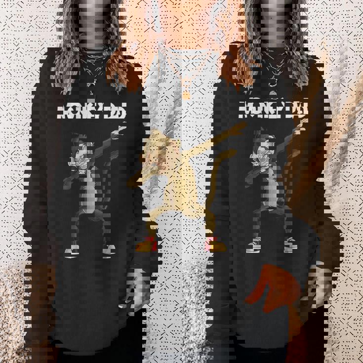 パパ・ゴリラ猿 チンパンジー 動物 かわいい猿 ギフト スウェットシャツ 彼女への贈り物