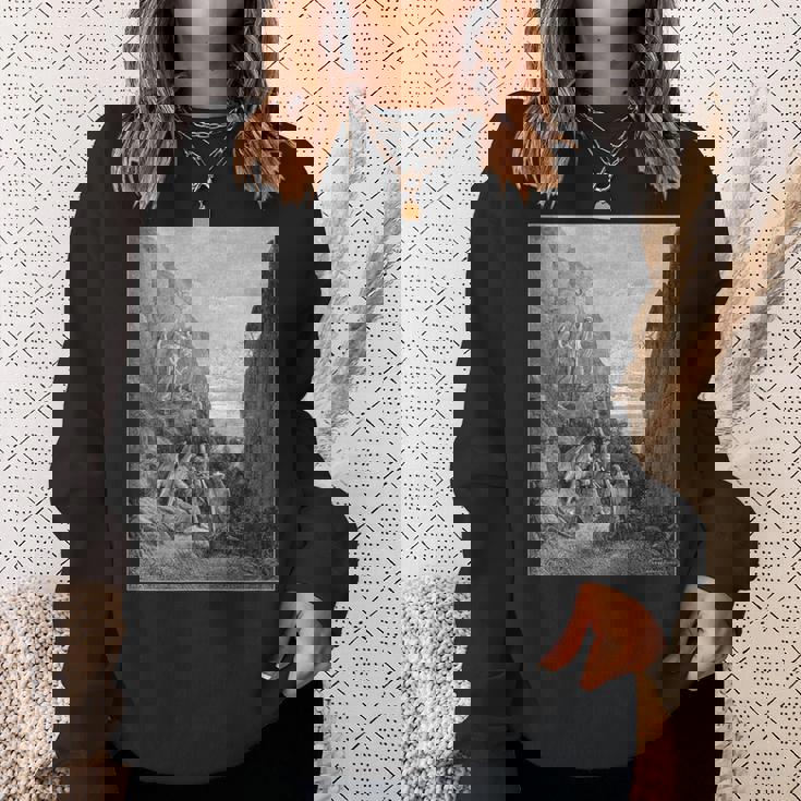 パラダイス・ロスト「So Promised He」ギュスターヴ・ドレ アート スウェットシャツ 彼女への贈り物