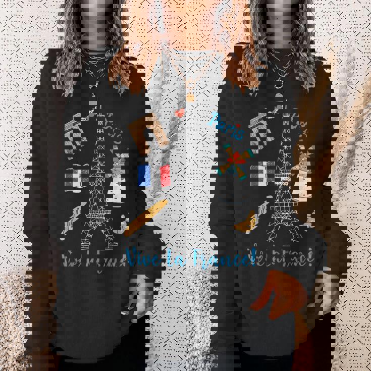 パリ お土産 エッフェル塔 フランス ヴィーヴ ラ・フランス スウェットシャツ 彼女への贈り物