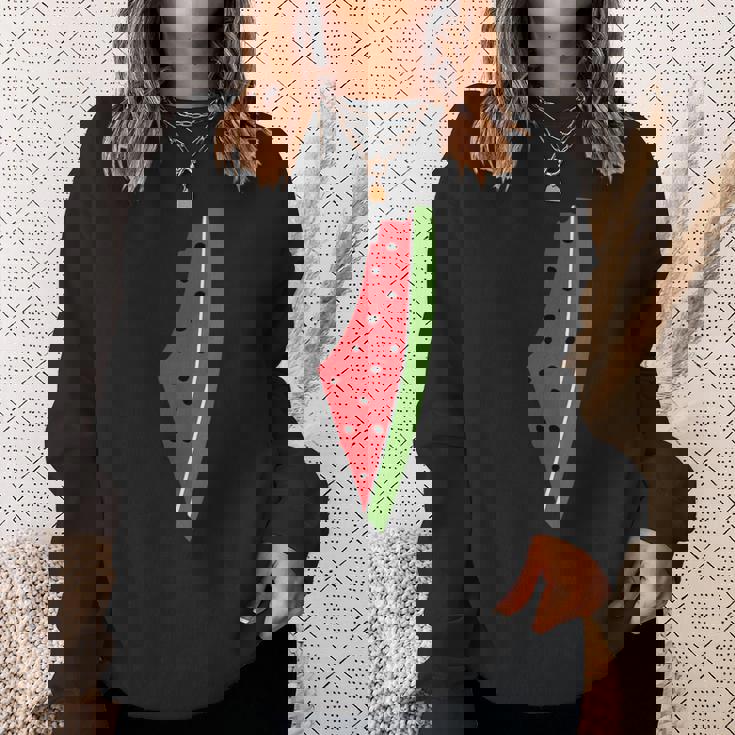 パレスチナ平和 パレスチナのスイカ スウェットシャツ 彼女への贈り物