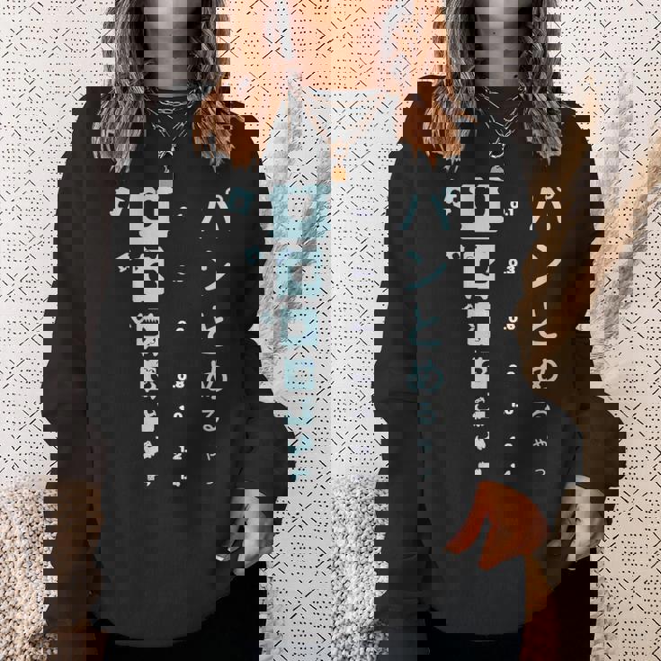 おもしろ パンとめるやつ 視力検査 パンの袋とめるやつ スウェットシャツ 彼女への贈り物