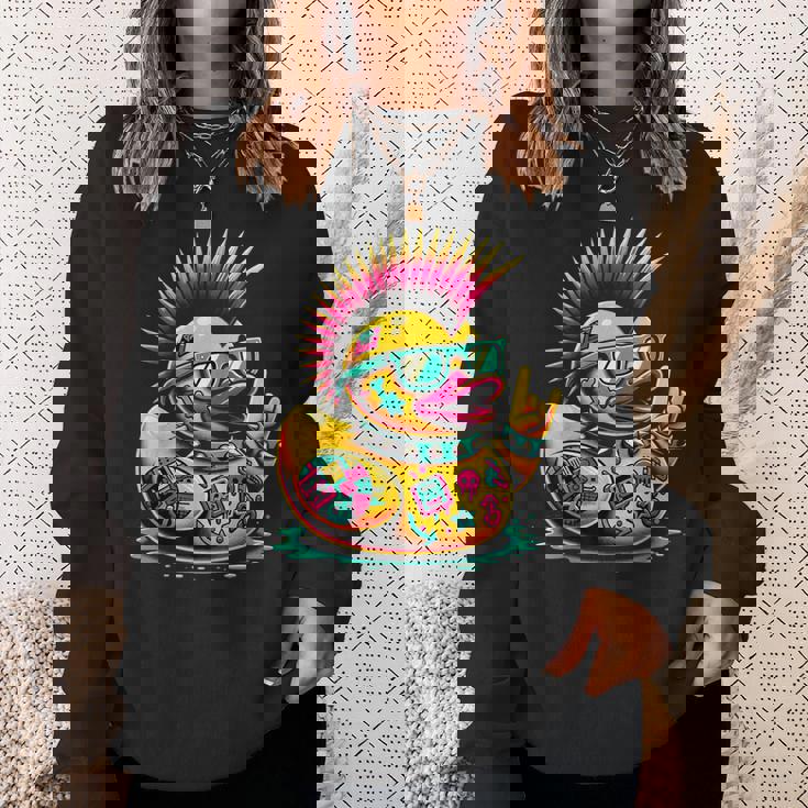 パンク アヒルの子 パンクロック スウェットシャツ 彼女への贈り物