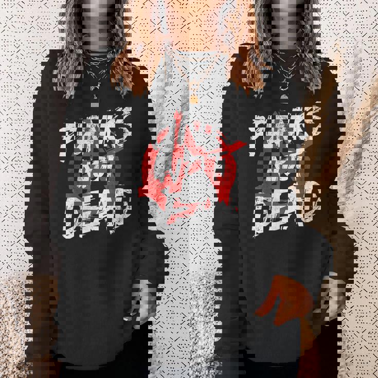 パンク ロック ポゴ アナーキー パンクス パンク ロッカー パンクの衣装 スウェットシャツ 彼女への贈り物