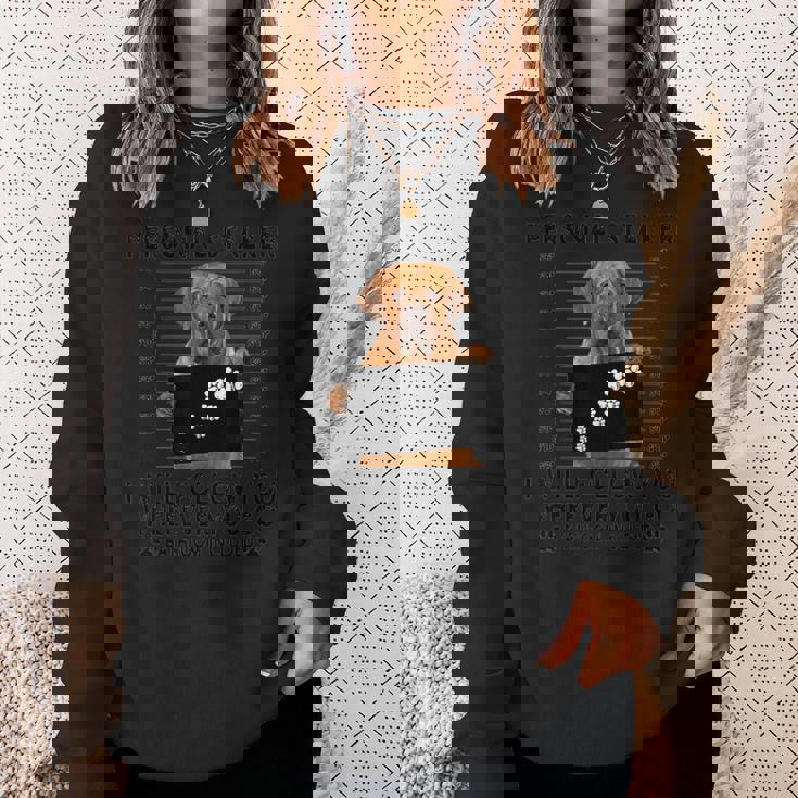 パーソナルストーカー「I Will Follow You」土佐犬愛好家向けギフト スウェットシャツ 彼女への贈り物