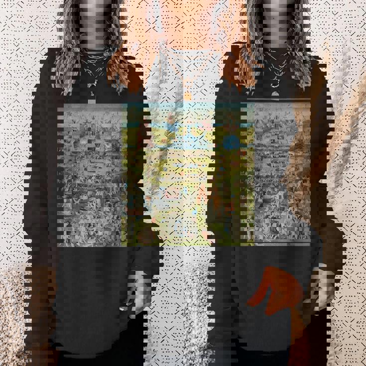ヒエロニムス・ボッシュ 地球の喜びの庭 アート スウェットシャツ 彼女への贈り物