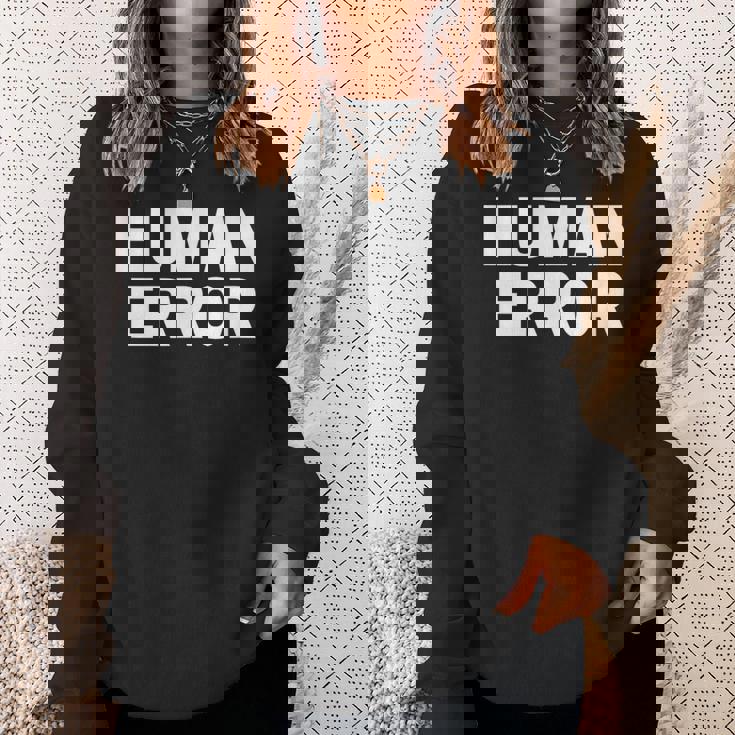 ヒューマンエラー スウェットシャツ 彼女への贈り物