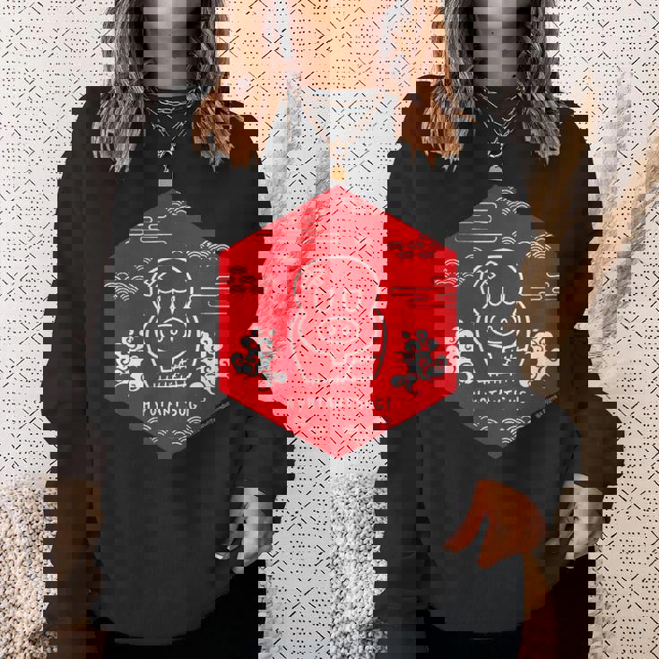 ヒョウタンツギ 和柄ヘキサゴン Ctezuka Productions スウェットシャツ 彼女への贈り物