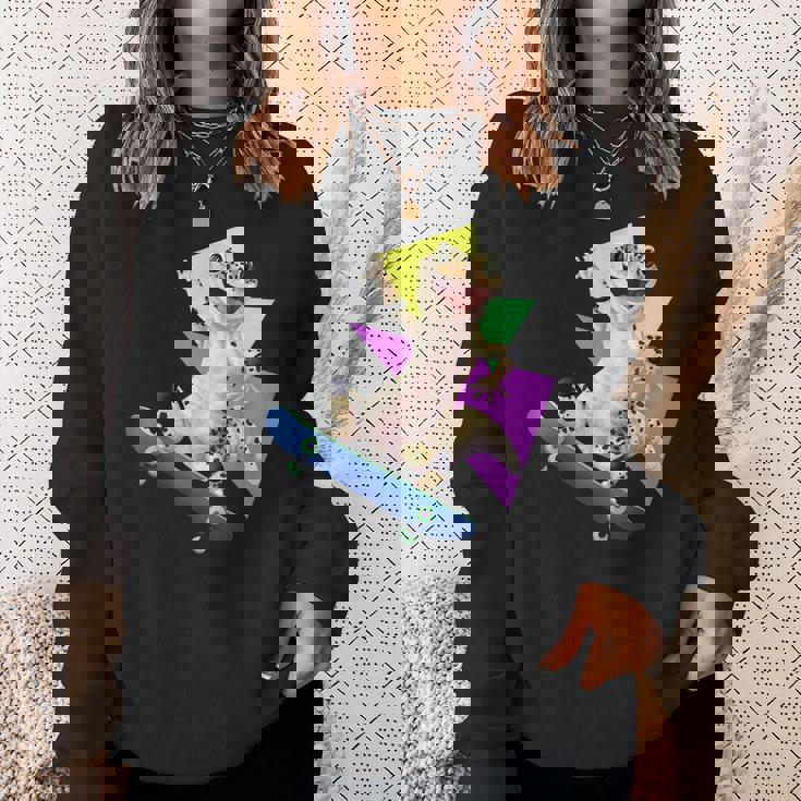 ヒョウモントカゲモドキ スケートボードのトカゲ スウェットシャツ 彼女への贈り物