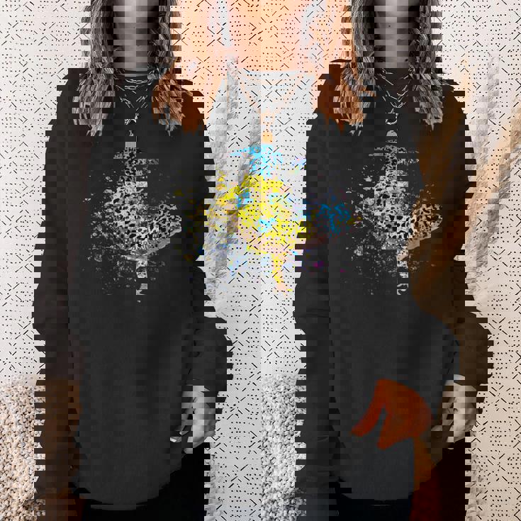 ヒョウモントカゲモドキ 水彩画 爬虫類飼育員 ヤモリ 扇子 スウェットシャツ 彼女への贈り物