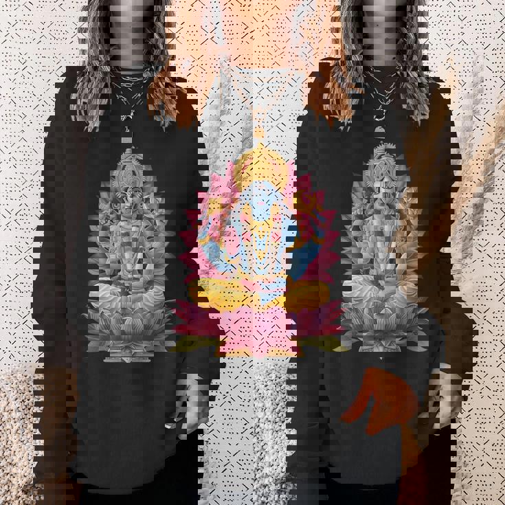 ヒンドゥー教の神ヴィシュヌ ヴィシュヌ ヒンドゥー教 守護の象徴 スウェットシャツ 彼女への贈り物