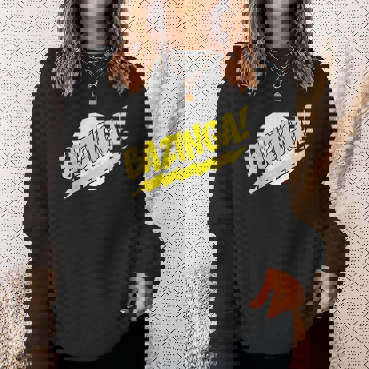 ビッグバン理論ロゴ Bazinga スウェットシャツ 彼女への贈り物