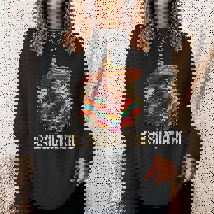 ビッグフット エル・スクワッチョ 面白い 南西メキシコ ソンブレロ スウェットシャツ 彼女への贈り物