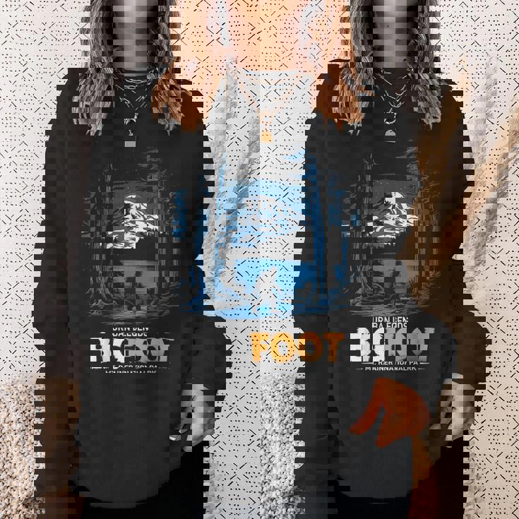 ビッグフット都市神話伝説マウントレイナー国立公園 スウェットシャツ 彼女への贈り物