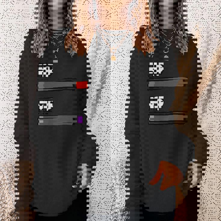 ビデオゲームのようなhp&Mpゲージ。 スウェットシャツ 彼女への贈り物