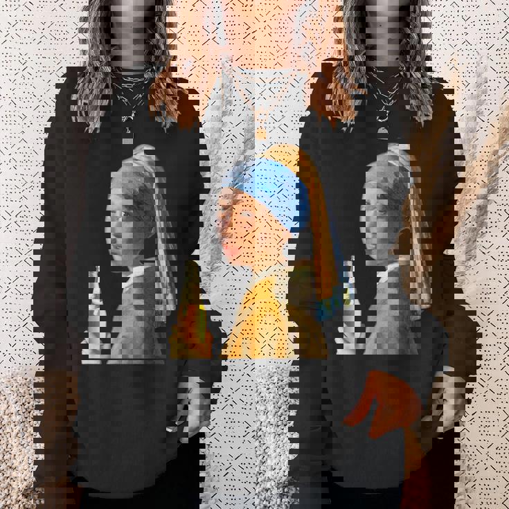 ビール 酒 面白いtシャツ フェルメール 飲み おもしろ 飲み会 のんべえ メンズ ネタ 服 変な スウェットシャツ 彼女への贈り物