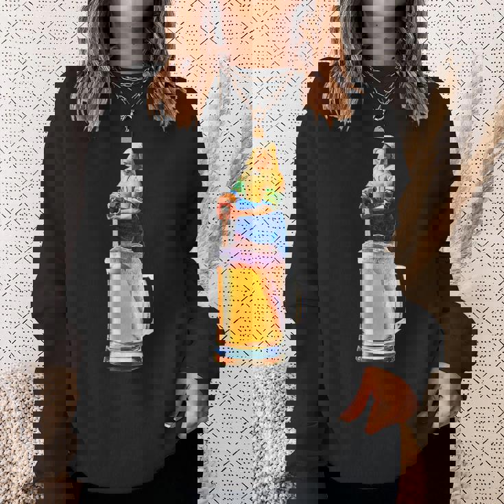 ビール 酒 面白いtシャツ フェルメール 飲み おもしろ 飲み会 のんべえ メンズ ネタ 服 アート グッズ スウェットシャツ 彼女への贈り物