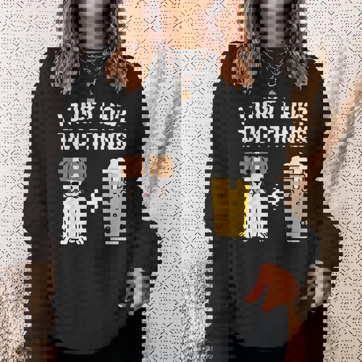 ビールジャック・ラッセル・テリア犬 スウェットシャツ 彼女への贈り物