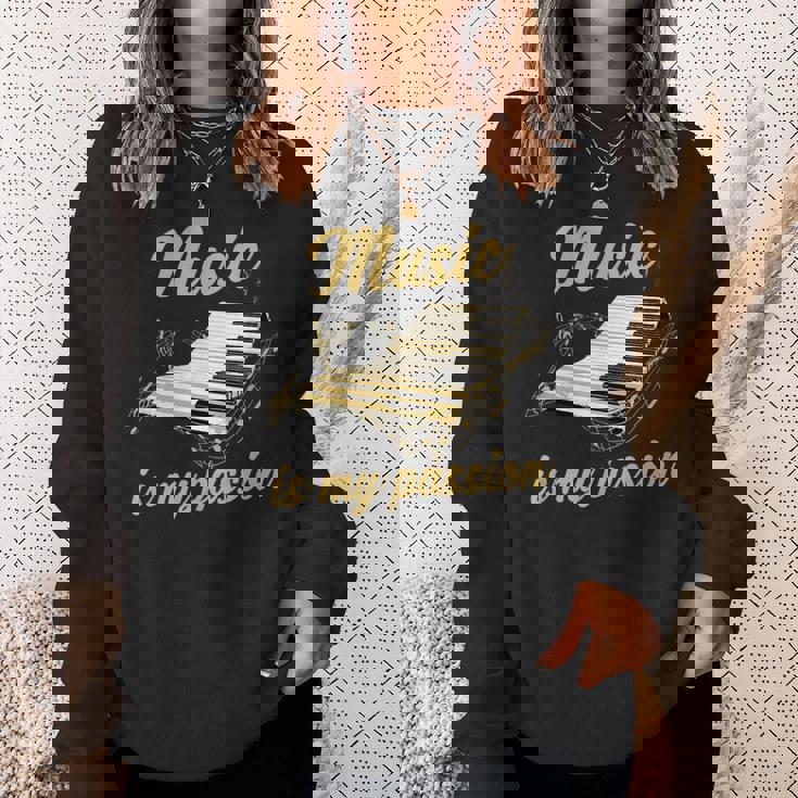 ピアノ鍵盤 スウェットシャツ 彼女への贈り物