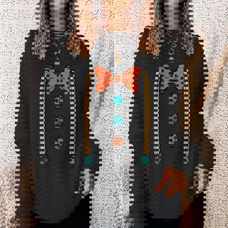 ピエロ 蝶ネクタイ サスペンダー コスチューム かわいい ハロウィン 男性 男の子 キッズ スウェットシャツ 彼女への贈り物