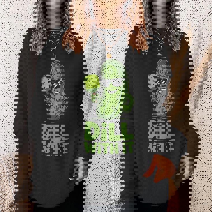 ピクルス ピックルボール キュウリ ベジタリアン ディル With It メンズ レディース スウェットシャツ 彼女への贈り物