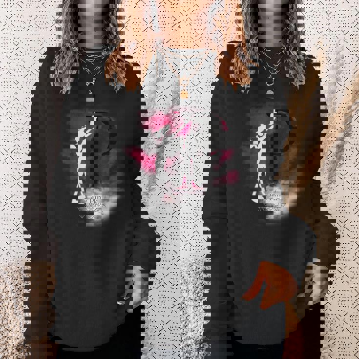 ピンクパンサー ル ピンクシルエット 霧の中 スウェットシャツ 彼女への贈り物