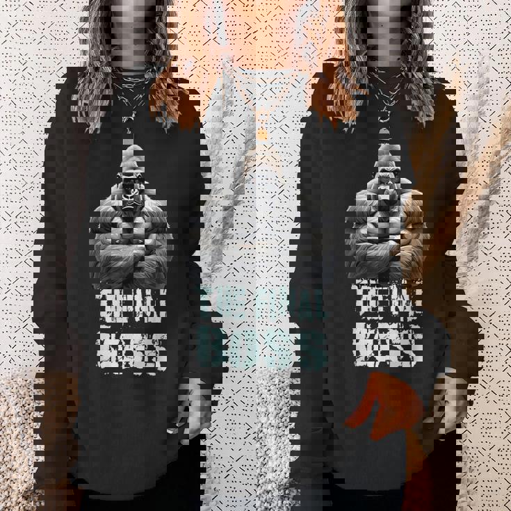 ファイナルボス シルバーバック ゴリラデザイン スウェットシャツ 彼女への贈り物