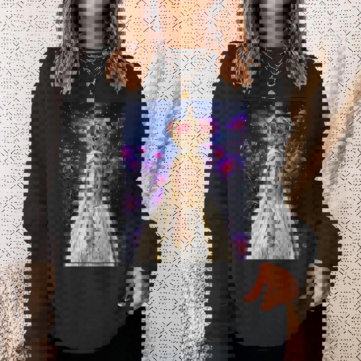 ファティマの聖母、聖母マリア、聖母、聖マリア スウェットシャツ 彼女への贈り物