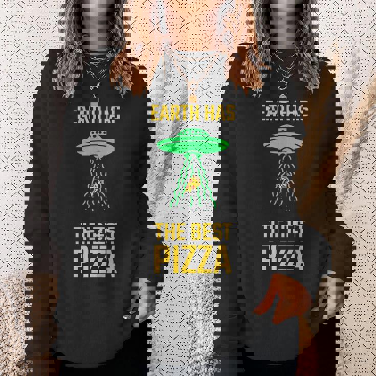 ファニー Ufoピザスペース 宇宙人 地球外生物 スウェットシャツ 彼女への贈り物