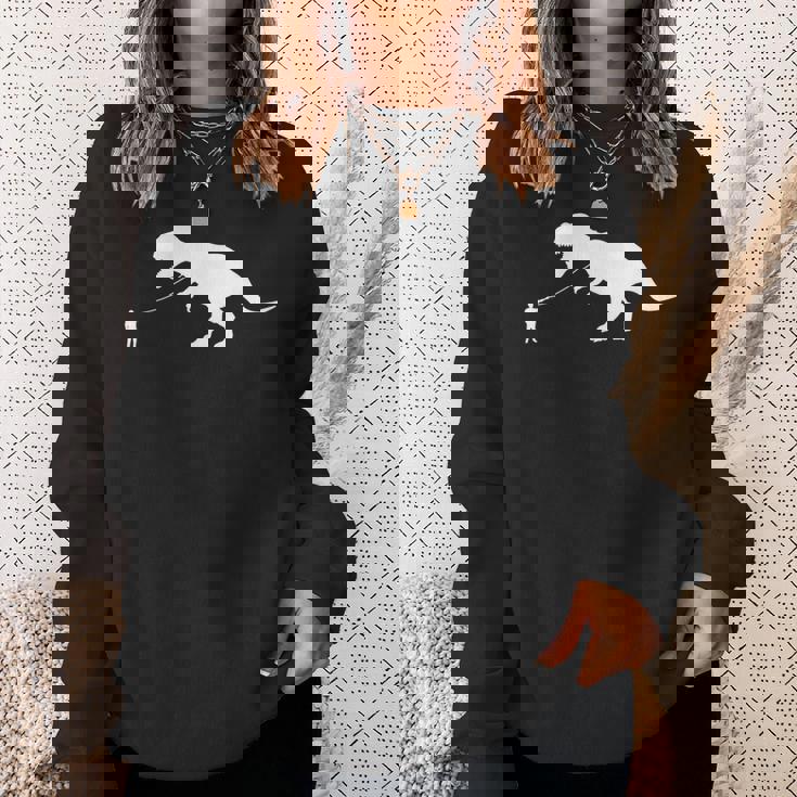 ファニーt-Rex ウォーキング恐竜 ティラノサウルスレックス スウェットシャツ 彼女への贈り物