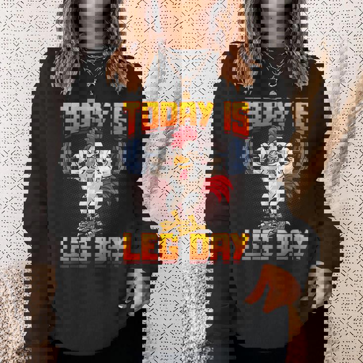 ファニーレッグデイチキンレッグスクワットジム スウェットシャツ 彼女への贈り物