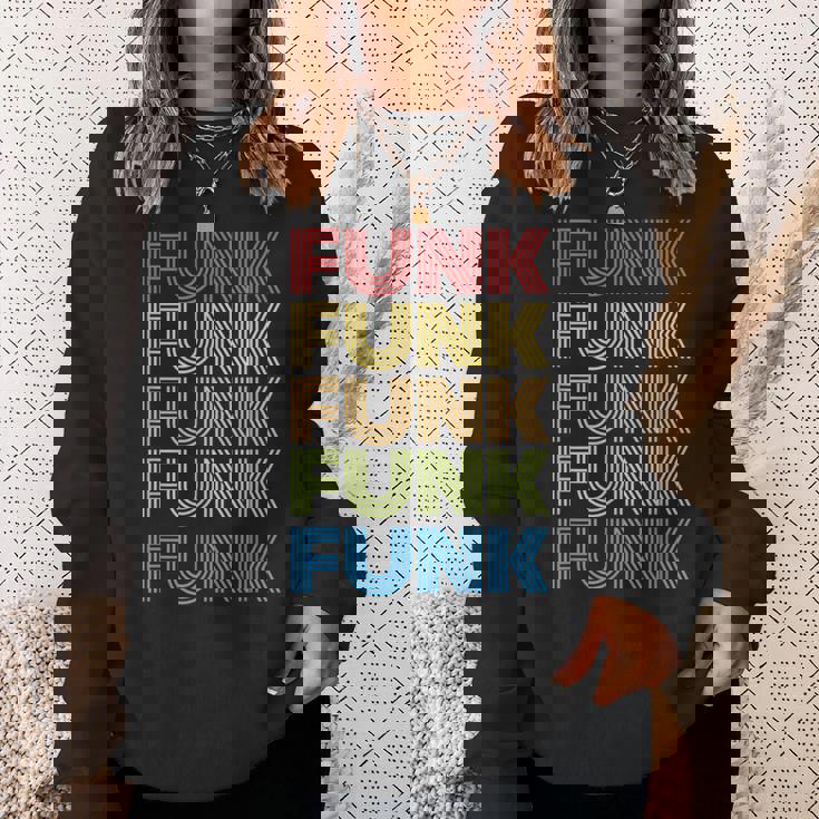 ファンキー70年代80年代レトロオールドスクールファンク スウェットシャツ 彼女への贈り物