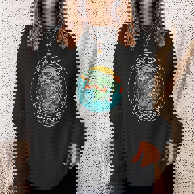 フィッシングティー、Dont Be Dumb Bass Dad スウェットシャツ 彼女への贈り物