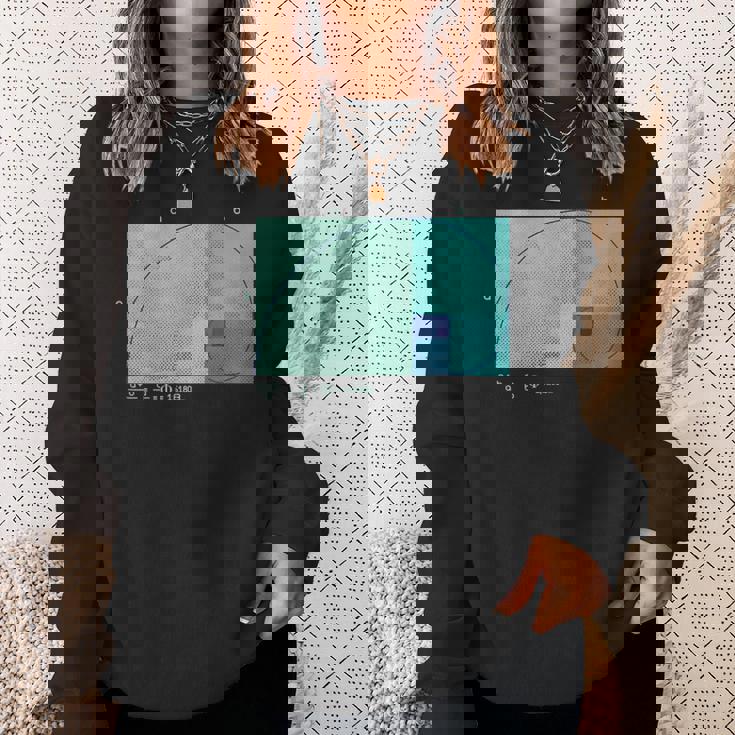 フィボナッチ黄金比 快適なハーフトーン効果。 スウェットシャツ 彼女への贈り物