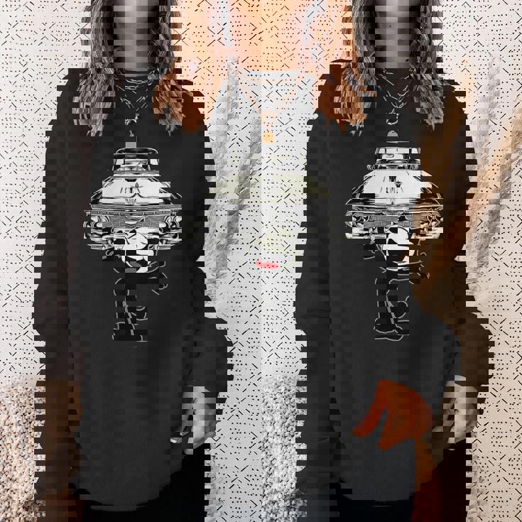 フェリックスキャット漫画ジャイアントローライダーカークラブデザインマッシュアップ スウェットシャツ 彼女への贈り物