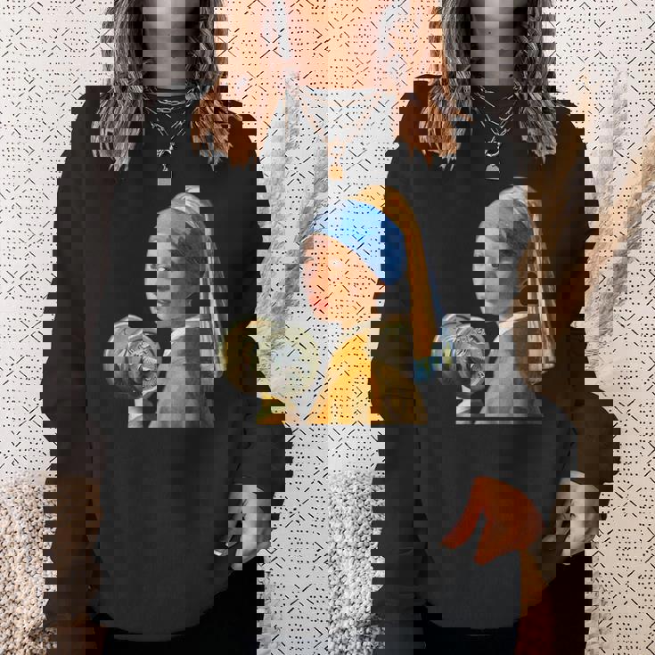 フェルメール 面白いtシャツ ジム 筋トレ ダイエット メンズ おもしろ 面白い 服 おもしろグッズ ネタ スウェットシャツ 彼女への贈り物