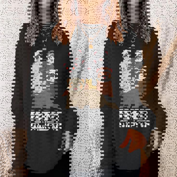 フェレット コレクター ファニー フェレット 恋人 スウェットシャツ 彼女への贈り物