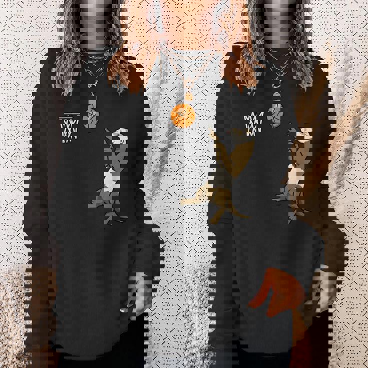 フェレット バスケットボール ボール スポーツ スウェットシャツ 彼女への贈り物