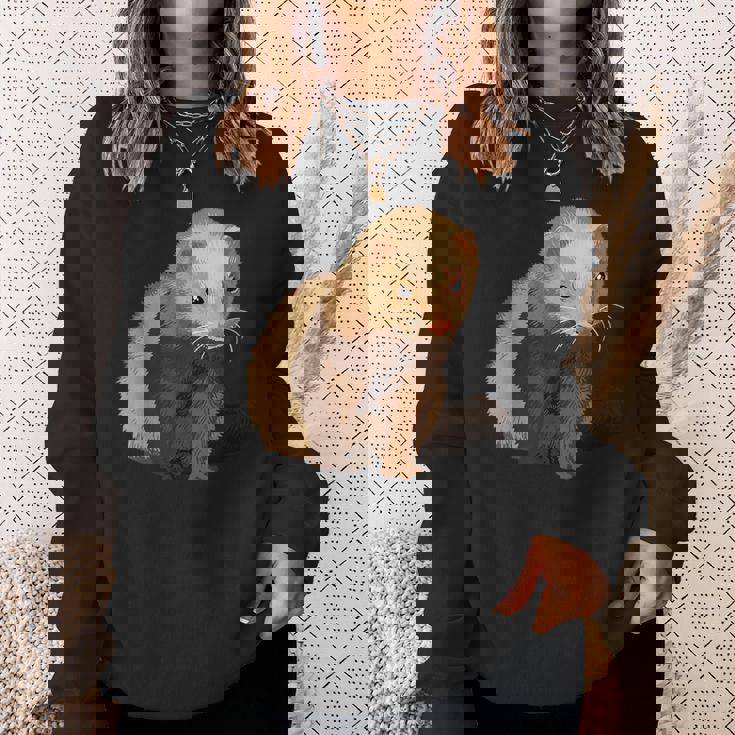 フェレットオーナーペットフェレット スウェットシャツ 彼女への贈り物