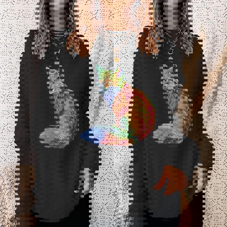 フォックス 賢いキツネ 森の動物たち スウェットシャツ 彼女への贈り物