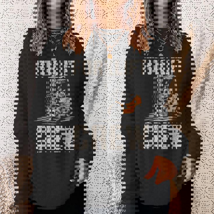 フォークリフト クルー ヴィンテージ 倉庫 作業員 倉庫 スウェットシャツ 彼女への贈り物