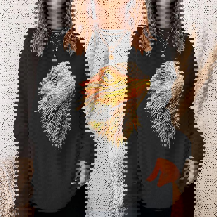 フトアゴヒゲトカゲ ポゴナ フトアゴヒゲトカゲ かわいいフトアゴヒゲトカゲ スウェットシャツ 彼女への贈り物