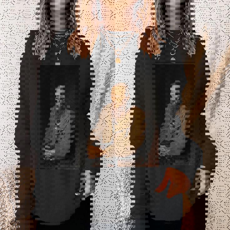 フョードル・ドストエフスキーロシアの作家の肖像画 スウェットシャツ 彼女への贈り物