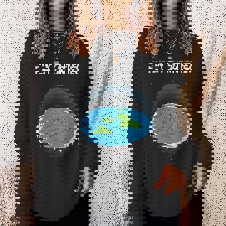 フラットアースマップ 陰謀 スウェットシャツ 彼女への贈り物