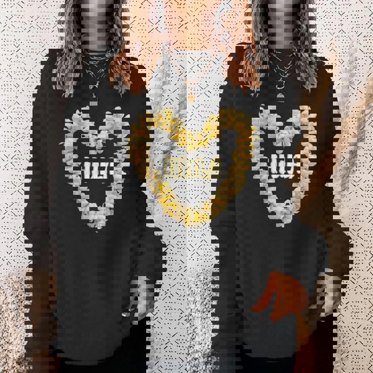 フラプルメリアハート レイダンサー ハワイ スウェットシャツ 彼女への贈り物